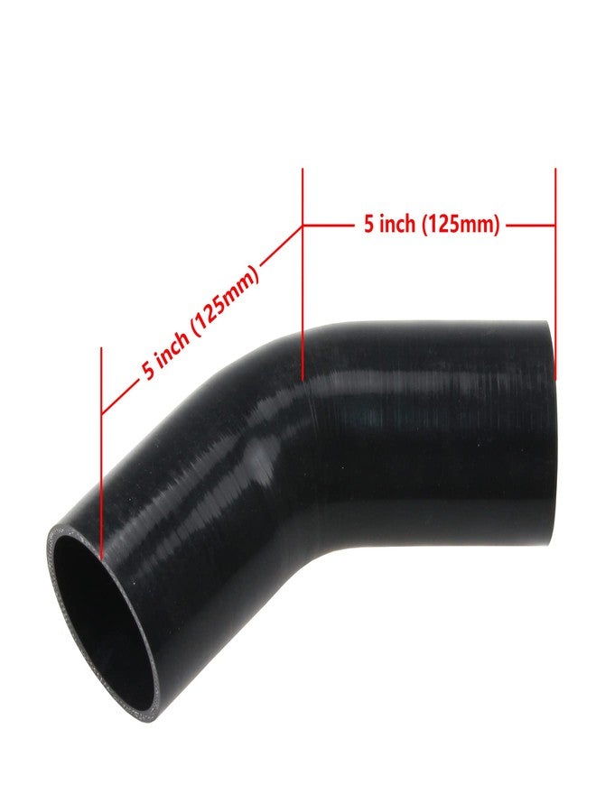 Ucreative 45 Degree Elbow ID: 3" (76mm) 4-Ply 5mm Thickness High Performance Silicone Hose Coupler - Image 3